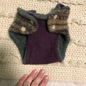 Handmade Wool Cloth Diaper Cover Size Small